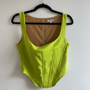 Miaou Campbell Corset Neon Lime